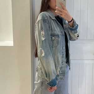 Distressed Denim Jacket